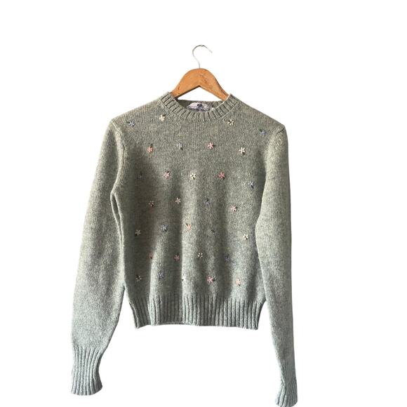 Susan Bristol Hand Embroidered sweater - Picture 1 of 7